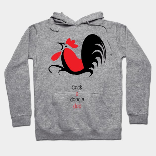 Vintage Handicraft Chicken Symbol Hoodie by KewaleeTee